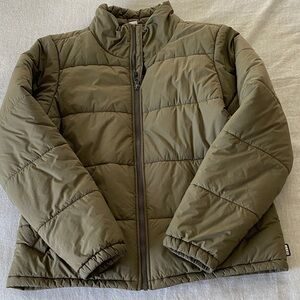REI Forest Green Puffer Jacket. Momen’s size M